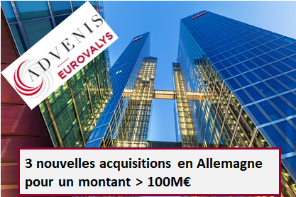 3 nouvelles acquisitions pour Eurovalys