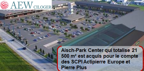 AEW Ciloger acquiert le centre commercial Aisch-Park Center pres de Nuremberg 01
