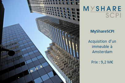 Acquisition-My Share SCPI-Amsterdam