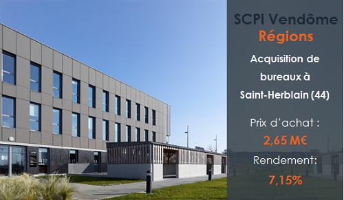Acquisition Vendome bureaux Saint Herblain