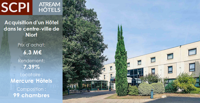 Acquisition atream hotels septembre 2017