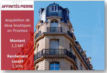 Acquisition boutiques Affinites Pierre