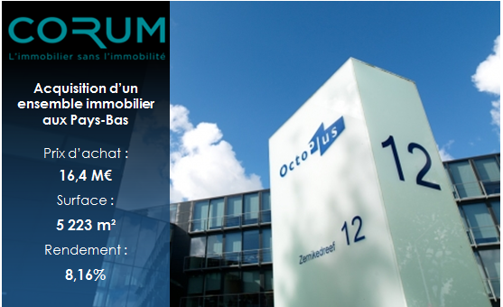 Acquisition ensemble immo pays bas corum