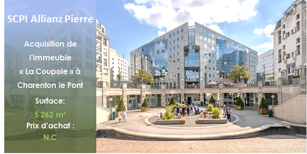 Acquisition la coupole Allianz Pierre