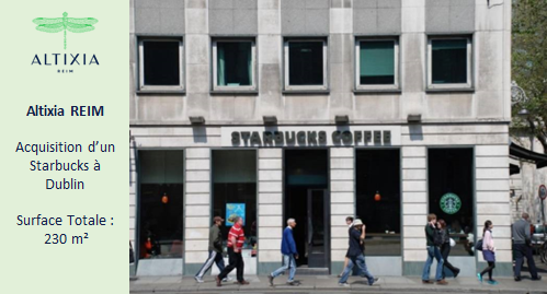 Altixia REIM Elargit son Portefeuille a Dublin avec un Nouveau Starbucks en Centre-Ville