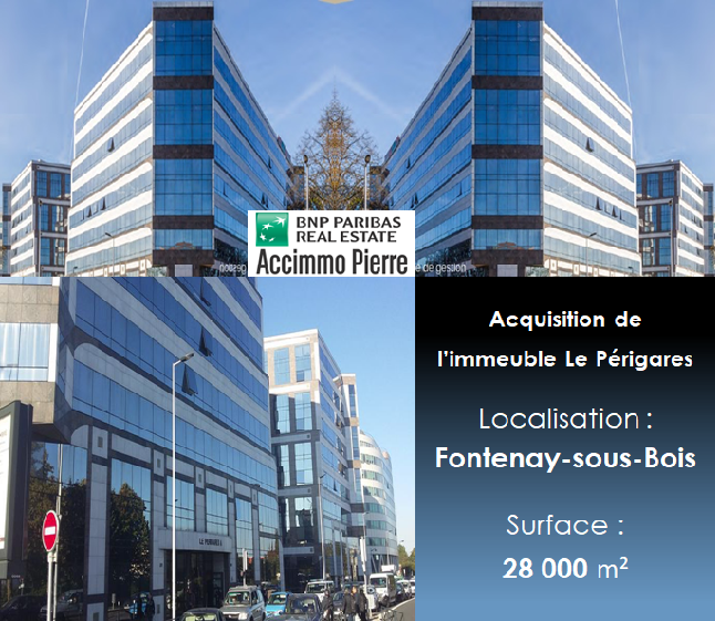bnp paribas reim finalise l acquisition du perigares a fontenay sous bois actualites myscpi com toute l information pour faire son choix et investir en parts de scpi