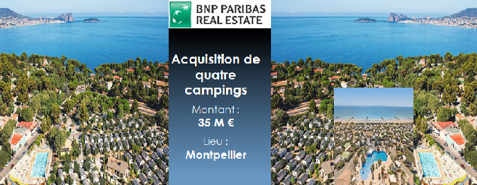 BNP Paribas REIM se lance aussi dans l acquisition de camping