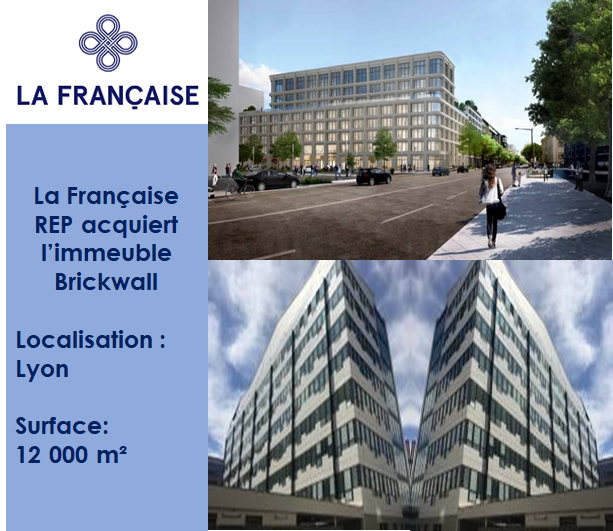 La Francaise REP acquiert l immeuble Brickwall a Lyon 01