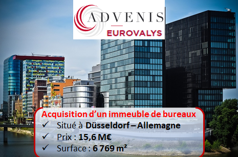 La SCPI Eurovalys enrichit son portefeuille avec importante acquisition en Allemagne