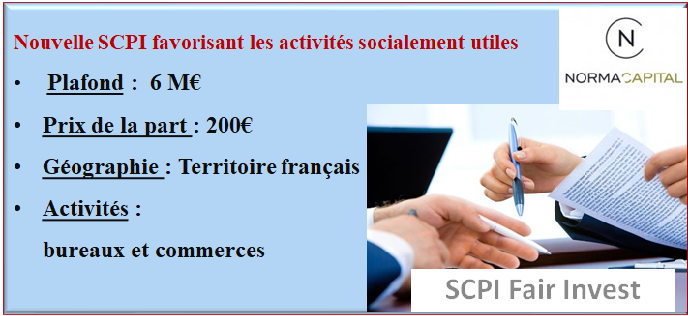 Norma Capital lance Fair Invest  une SCPI favorisant les activites socialement utiles 04