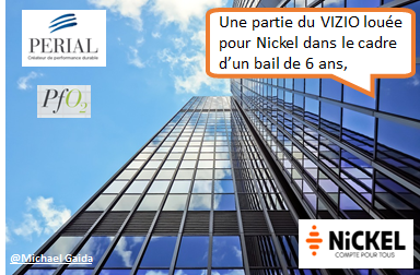 PERIAL AM loue a la FINANCIERE DES PAIEMENTS ELECTRONIQUES l immeuble VIZIO a Nantes 01