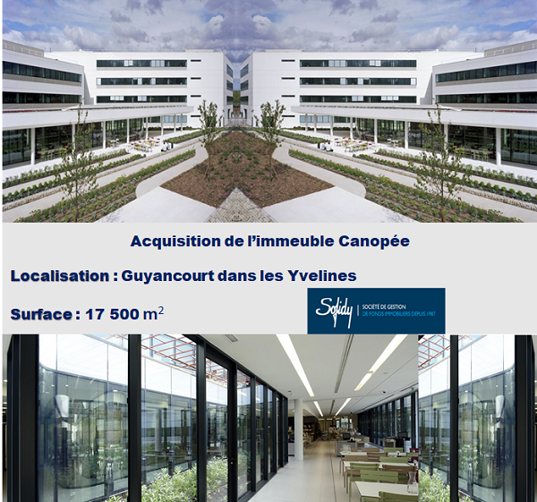 Sofidy acquiert l immeuble Canopee a Guyancourt 01