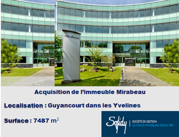 Sofidy acquiert l immeuble Mirabeau 01