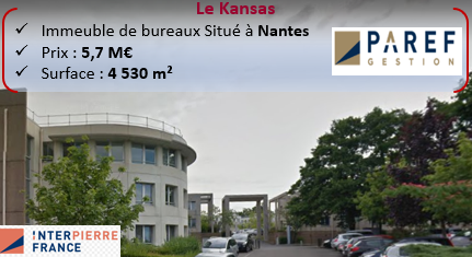 la SCPI Interpierre France acquiert l immeuble tertiaire Le Kansas a Nantes